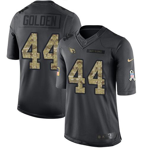 Nike Cardinals #44 Markus Golden Black Men's Stitched NFL Limited 2016 Salute to Service Jersey