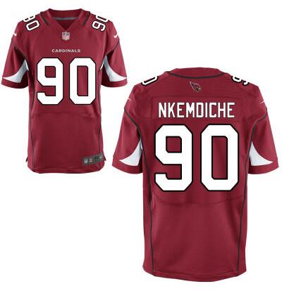 Men's Arizona Cardinals #90 Robert Nkemdiche Nike Red Elite 2016 Draft Pick Jersey