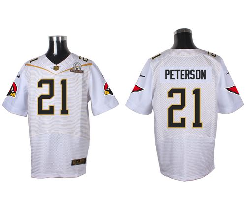 Nike Cardinals #21 Patrick Peterson White 2016 Pro Bowl Men's Stitched NFL Elite Jersey