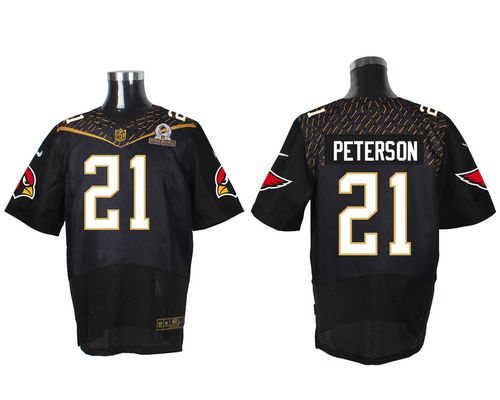 Nike Cardinals #21 Patrick Peterson Black 2016 Pro Bowl Men's Stitched NFL Elite Jersey