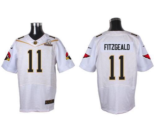 Nike Cardinals #11 Larry Fitzgerald White 2016 Pro Bowl Men's Stitched NFL Elite Jersey