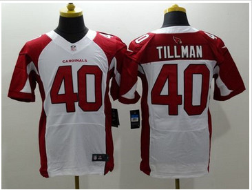 Nike Arizona Cardinals #40 Pat Tillman White Men's Stitched NFL Elite Jersey