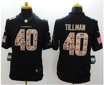 NEW Arizona Cardinals #40 Pat Tillman Black NFL Limited Salute to Service Jersey