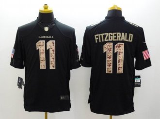 Nike Cardinals #11 Larry Fitzgerald Black NFL Limited Salute to Service Jersey