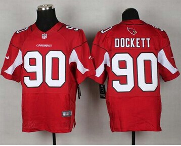 NEW Arizona Cardinals #90 Darnell Dockett Red Team Color NFL Elite Jersey