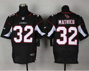 NEW Arizona Cardinals #32 Tyrann Mathieu Black Alternate NFL Elite Jersey