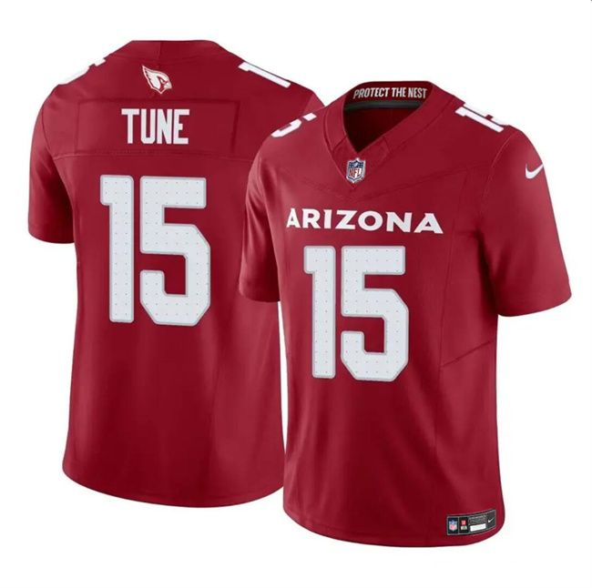 Men's Arizona Cardinals #15 Clayton Tune Red 2023 F.U.S.E. Vapor Untouchable Limited Stitched Football Jersey