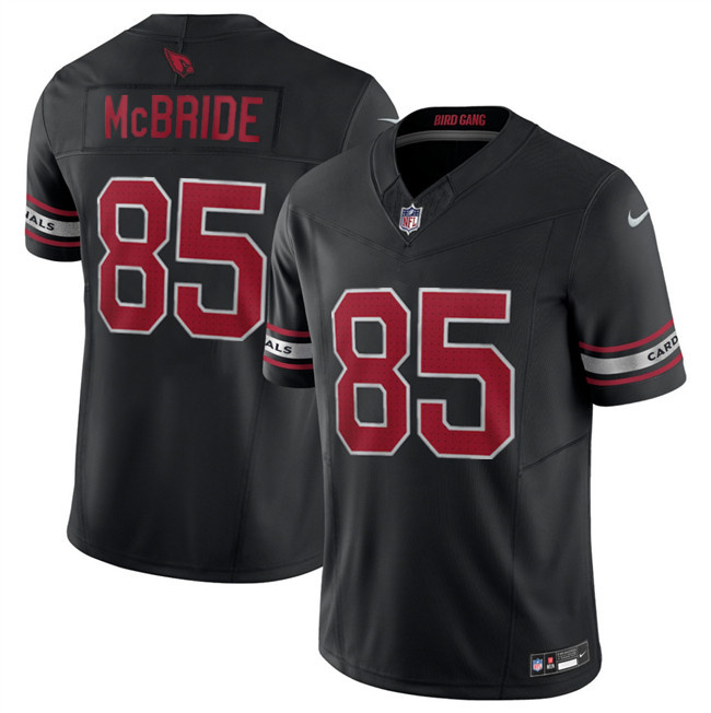 Men's Arizona Cardinals #85 Trey McBride Black 2024 F.U.S.E. Vapor Untouchable Limited Stitched Jers