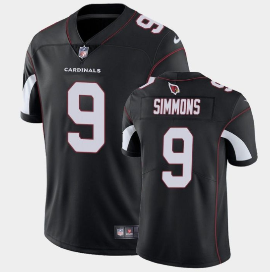 Men's Arizona Cardinals #9 Isaiah Simmons Black Vapor Untouchable Limited Stitched Jersey