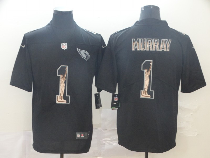 Nike Cardinals 1 Kyler Murray Black Statue Of Liberty Limited Jersey