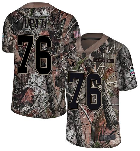 Nike Cardinals #76 Mike Iupati Camo Men's Stitched NFL Limited Rush Realtree Jersey