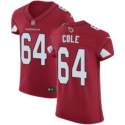 Nike Cardinals #64 Mason Cole Red Team Color Men's Stitched NFL Vapor Untouchable Elite Jersey