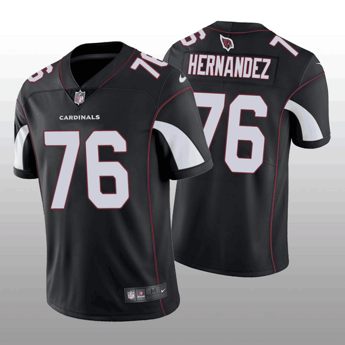 Men's Arizona Cardinals #76 Will Hernandez Black Vapor Untouchable Stitched Football Jersey