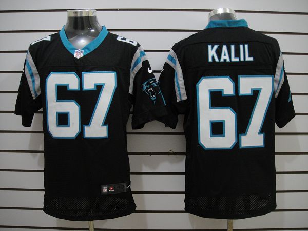 2012 NEW NFL Carolina Panthers 67 Kalil Black Jerseys (Elite)