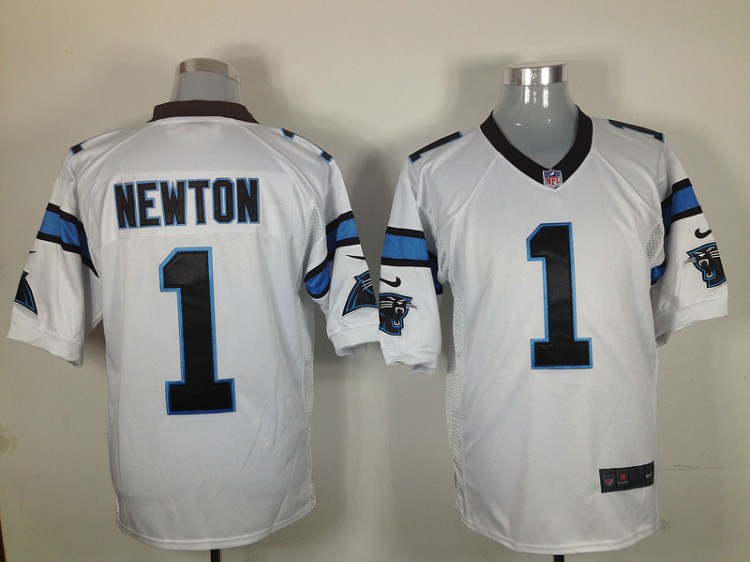 2012 nfl carolina panthers 1 cam newton white jerseys (game)