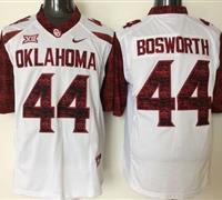 Oklahoma Sooners #44 Brian Bosworth White New XII Stitched NCAA Jersey