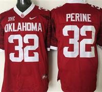 Oklahoma Sooners #32 Samaje Perine Red New XII Stitched NCAA Jersey