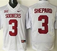 Oklahoma Sooners #3 Sterling Shepard White XII Stitched NCAA Jersey