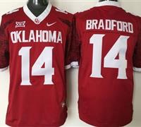 Oklahoma Sooners #14 Sam Bradford Red New XII Stitched NCAA Jersey