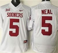 Oklahoma Sooners #5 Durron Neal White XII Stitched NCAA Jersey