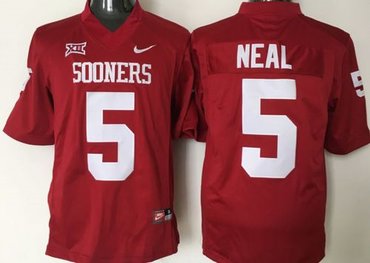 Oklahoma Sooners #5 Durron Neal Red XII Stitched NCAA Jersey