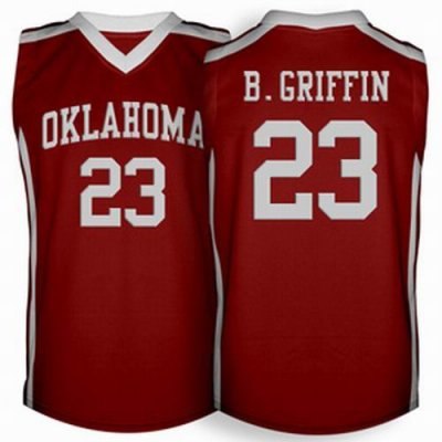 ncaa oklahoma sooners sooners #23 blake griffin red basketball jersey