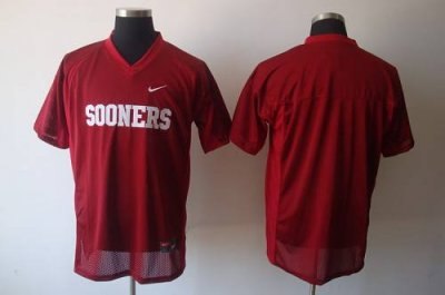 sooners blank red embroidered ncaa jersey