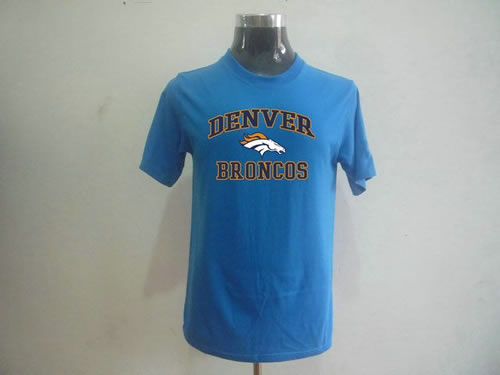 nfl denver broncos big & tall heart & soul t-shirt light blue