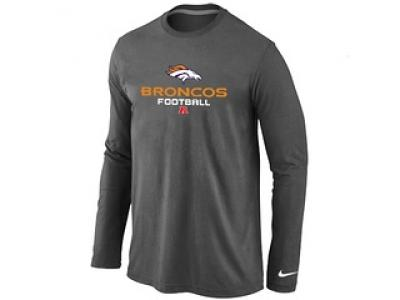 NEW Denver Broncos Critical Victory Long Sleeve T-Shirt D.Grey