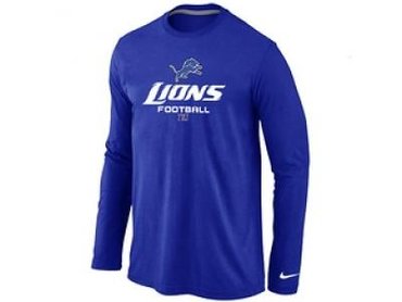 NEW Detroit Lions Critical Victory Long Sleeve T-Shirt Blue