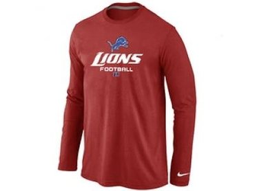 NEW Detroit Lions Critical Victory Long Sleeve T-Shirt RED