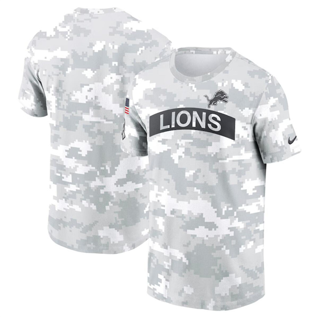 Men's Detroit Lions 2024 Arctic Camo Salute To Service Performance T-Shirt