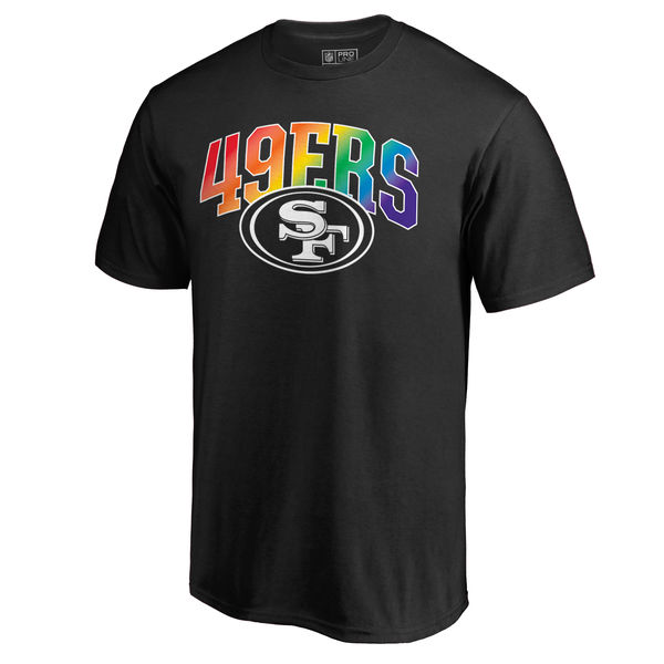 Men's San Francisco 49ers NFL Pro Line By Fanatics Branded Black Big & Tall Pride T-Shirt