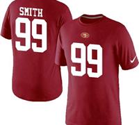 NEW San Francisco 49ers #99 Aldon Smith Pride Name & Number NFL T-Shirt Red