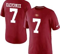 NEW San Francisco 49ers #7 Kaepernick Pride Name & Number NFL T-Shirt Red