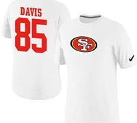 NEW San Francisco 49ers #85 Vernon Davis Name & Number NFL T-Shirt White