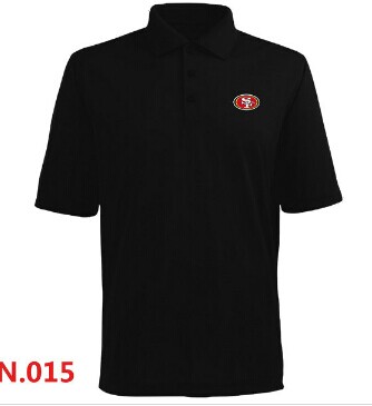 San Francisco 49ers Players Performance Polo -Black