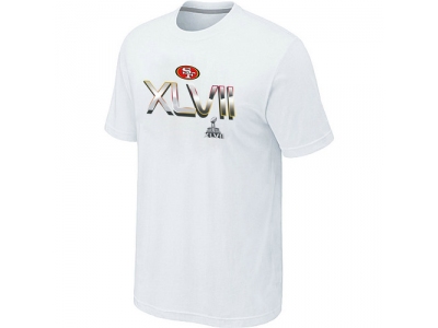 Men San Francisco 49ers Super Bowl XLVII On Our Way White T-Shirt