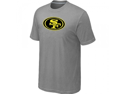 San Francisco 49ers Neon Logo Charcoal L.Grey T-shirt