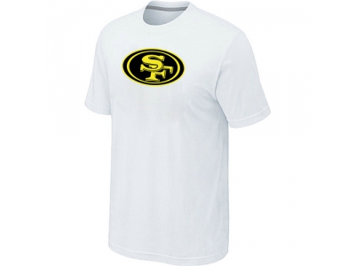 San Francisco 49ers Neon Logo Charcoal White T-shirt