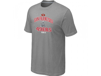 Men San Francisco 49ers Super Bowl XLVII Heart & Soul L.Grey T-Shirt