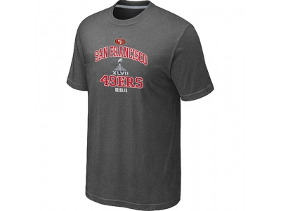 Men San Francisco 49ers Super Bowl XLVII Heart & Soul D.Grey T-Shirt