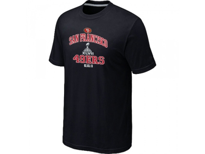 Men San Francisco 49ers Super Bowl XLVII Heart & Soul Black T-Shirt