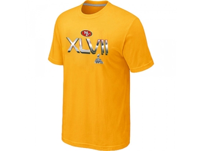 Men San Francisco 49ers Super Bowl XLVII On Our Way Yellow T-Shirt