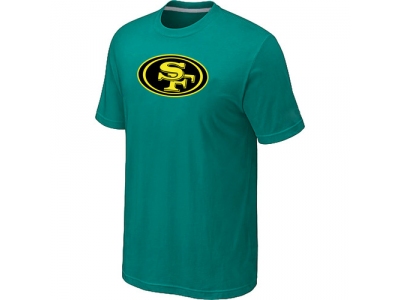 San Francisco 49ers Neon Logo Charcoal Green T-shirt