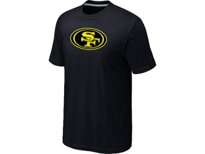 San Francisco 49ers Neon Logo Charcoal Black T-shirt