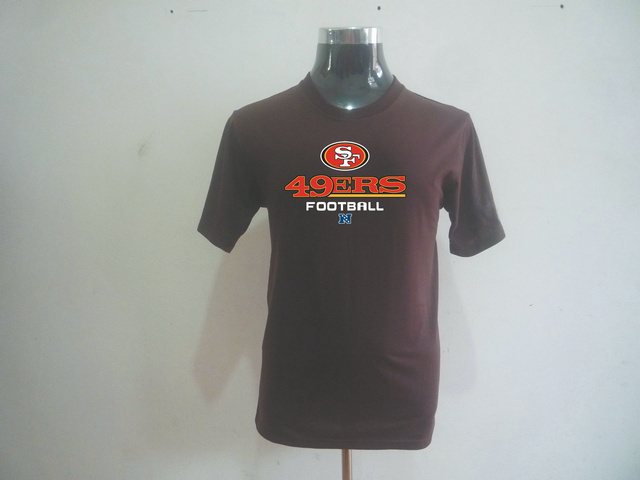 NEW NFL San Francisco 49ers Big & Tall Critical Victory T-Shirt Brown