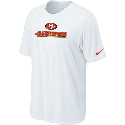 NEW NFL San Francisco 49ers Authentic Logo T-Shirt White