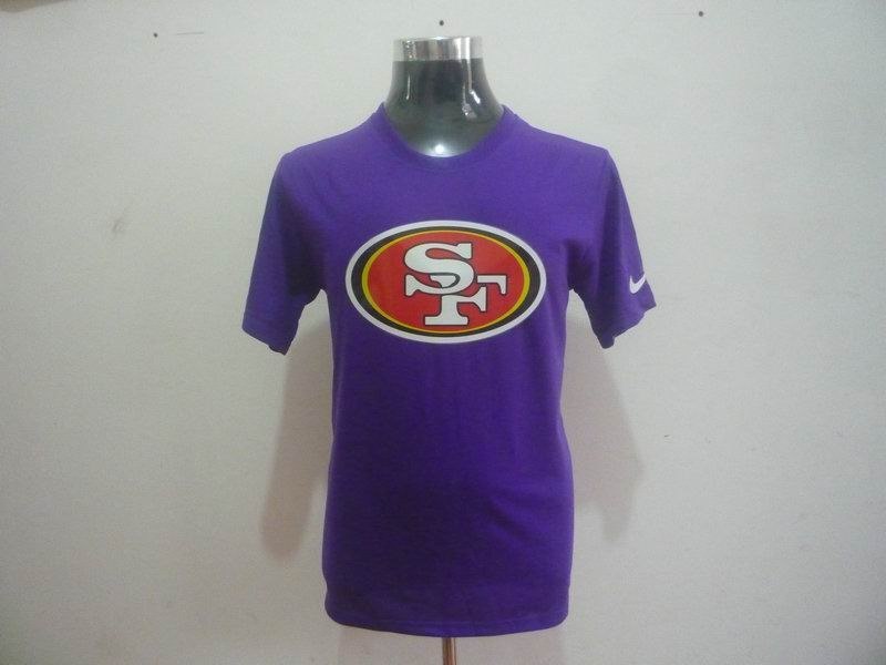 san francisco 49ers sideline legend authentic logo dri-fit t-shirt purple