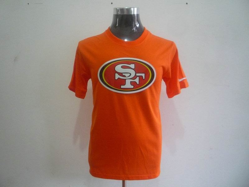 san francisco 49ers sideline legend authentic logo dri-fit t-shirt orange